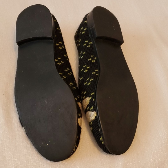 💥 SOLD  💥Larkspur Dragonfly Needlepoint Shoes 7M - Picture 4 of 6